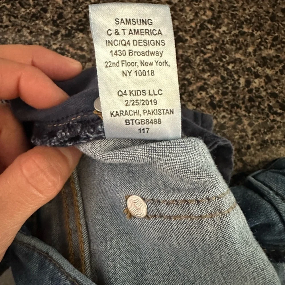 Butter Blue Skinny Jeans with Distressed Details Girls